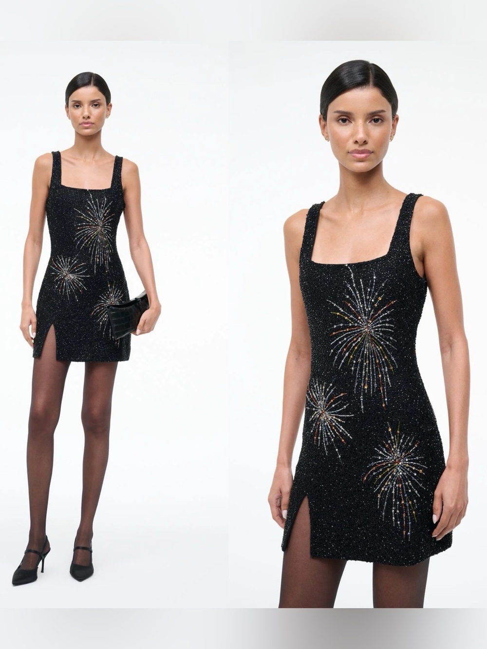NWT STAUD LE SABLE DRESS FIREWORKS $995 M - Picture 3 of 10